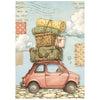 Stamperia COZY FAMILY Mice MINI A6 Assorted Decoupage Rice Paper 8 sheets #DFSA6X14