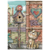 Stamperia FURRY FRIENDS 2 MINI A6 Assorted Decoupage Rice Paper 8 sheets #DFSA6X15