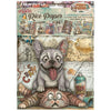 Stamperia FURRY FRIENDS 2 MINI A6 Assorted Decoupage Rice Paper 8 sheets #DFSA6X15