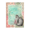 Stamperia ORCHIDS and CATS A6 Assorted Rice Paper Selection Decoupage 8 sheets #DFSAK6017