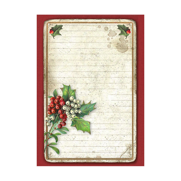 Stamperia CLASSIC CHRISTMAS A6 Assorted Rice Paper Selection Decoupage 8 sheets #DFSAK6028