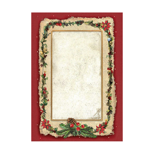 Stamperia CLASSIC CHRISTMAS A6 Assorted Rice Paper Selection Decoupage 8 sheets #DFSAK6028