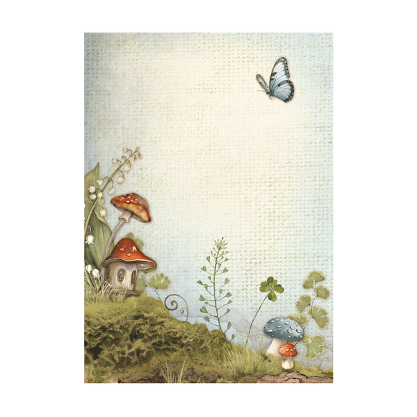 PRE-ORDER Stamperia HIDDEN GROVE A6 Assorted Rice Paper Selection Decoupage 8 sheets #DFSAK6038