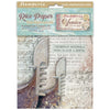 Stamperia VENICE CITY OF ART A6 Assorted Rice Paper Backgrounds SELECTION Decoupage 8 sheets #DFSAK6042