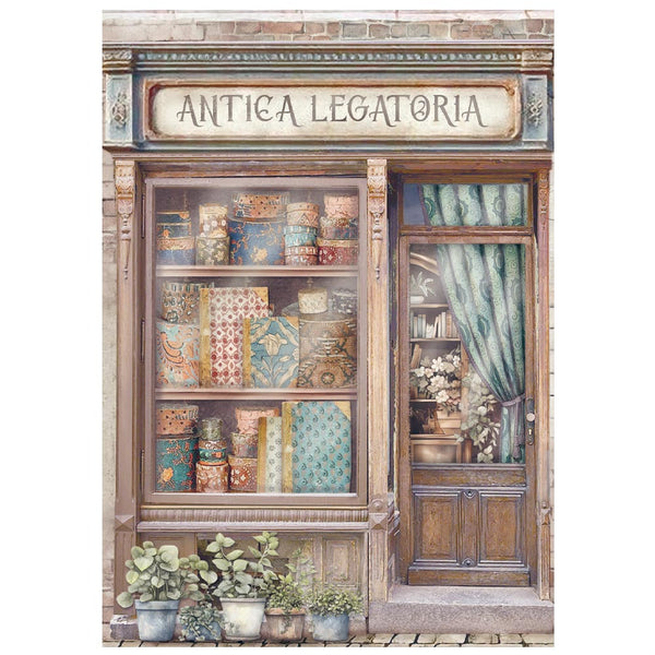 Stamperia VENICE CITY OF ART A6 Assorted Rice Paper Backgrounds SELECTION Decoupage 8 sheets #DFSAK6042
