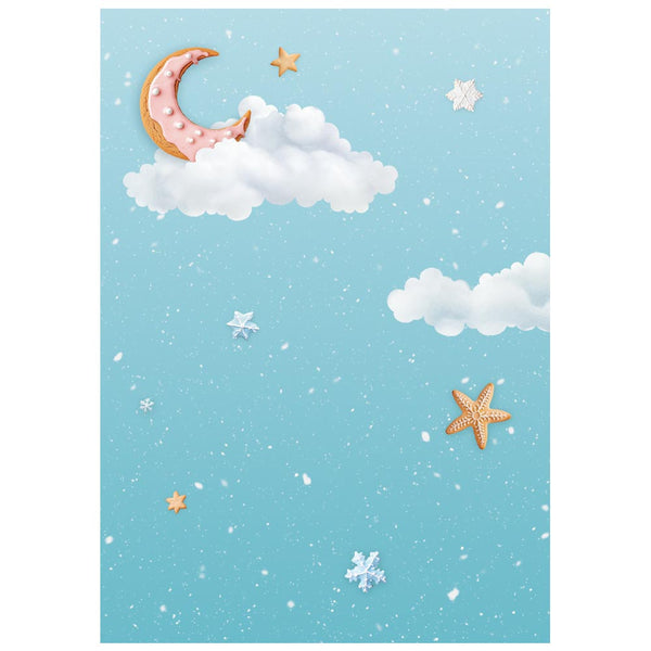 Stamperia CANDY CHRISTMAS A6 Background Assorted Decoupage Rice Paper 8 sheets #DFSAK6043