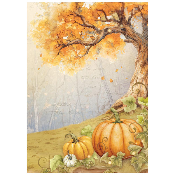 Stamperia WHISPERING WOODS A6 Background Assorted Decoupage Rice Paper 8 sheets #DFSAK6045