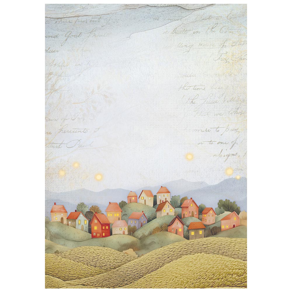 Stamperia WHISPERING WOODS A6 Background Assorted Decoupage Rice Paper 8 sheets #DFSAK6045