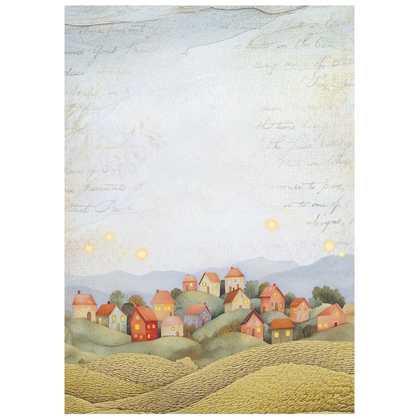 Stamperia WHISPERING WOODS A6 Background Assorted Decoupage Rice Paper 8 sheets #DFSAK6045