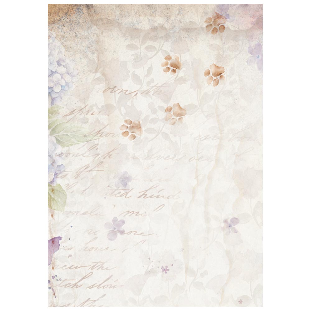 Stamperia QUIET DAYS A6 Background Assorted Decoupage Rice Paper 8 sheets #DFSAK6047