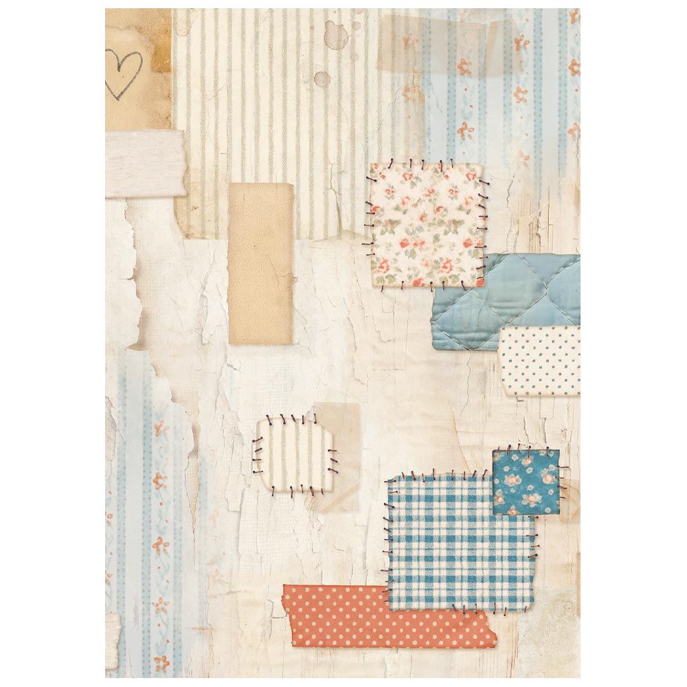 Stamperia FAMILY BACKGROUNDS A6 Assorted Decoupage Rice Paper 8 sheets #DFSAK6049