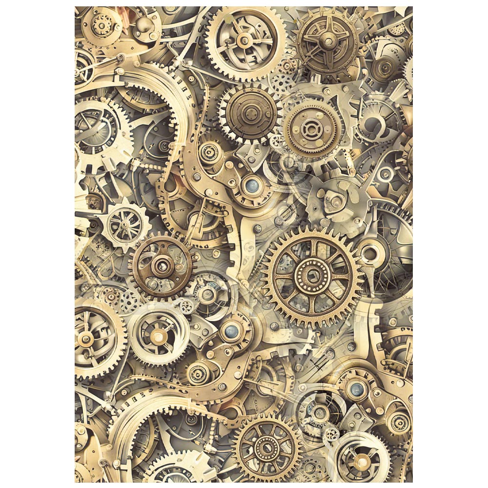 Stamperia GARDENS OF TIME Backgrounds A6 Selection Decoupage Rice Paper 8 sheets #DFSAK6053