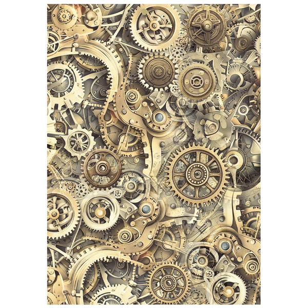 Stamperia GARDENS OF TIME Backgrounds A6 Selection Decoupage Rice Paper 8 sheets #DFSAK6053