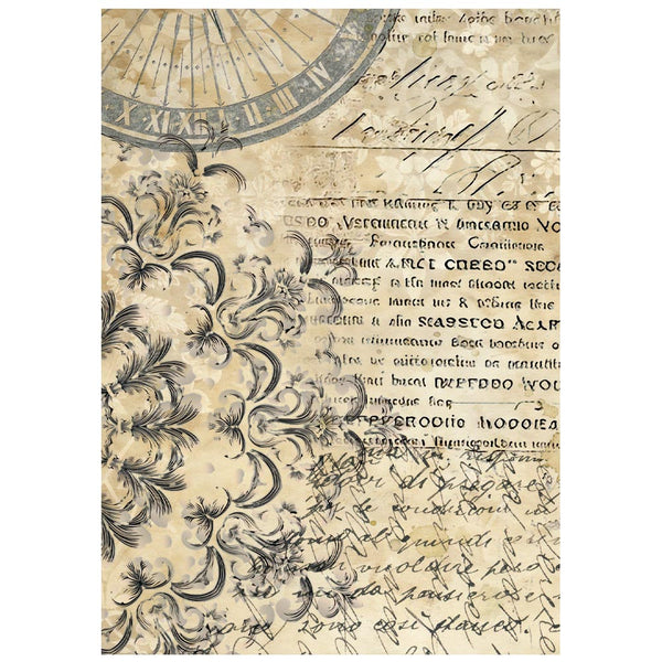 Stamperia GARDENS OF TIME Backgrounds A6 Selection Decoupage Rice Paper 8 sheets #DFSAK6053