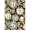 Stamperia GARDENS OF TIME Backgrounds A6 Selection Decoupage Rice Paper 8 sheets #DFSAK6053