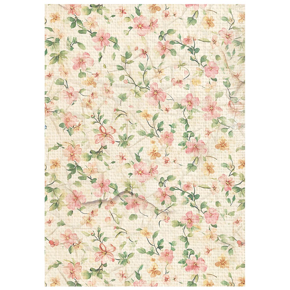 Stamperia ALL AROUND Backgrounds A6 Selection Decoupage Rice Paper 8 sheets #DFSAK6054