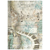 Stamperia SYMPHONY Backgrounds A6 Selection Decoupage Rice Paper 8 sheets #DFSAK6055