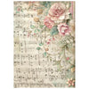 Stamperia SYMPHONY Backgrounds A6 Selection Decoupage Rice Paper 8 sheets #DFSAK6055