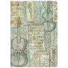 Stamperia SYMPHONY Backgrounds A6 Selection Decoupage Rice Paper 8 sheets #DFSAK6055