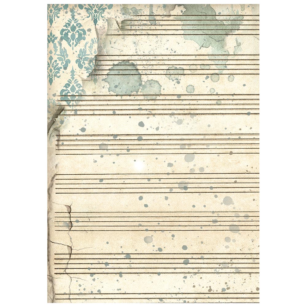 Stamperia SYMPHONY Backgrounds A6 Selection Decoupage Rice Paper 8 sheets #DFSAK6055