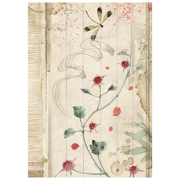 Stamperia ORIENTAL GARDEN Backgrounds A6 Selection Decoupage Rice Paper 8 sheets #DFSAK6057