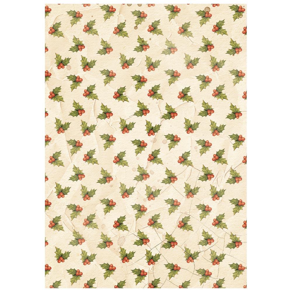 Stamperia SILENT NIGHT - Christmas A6 BACKGROUNDS Selection Decoupage Rice Paper 8 sheets #DFSAK6058
