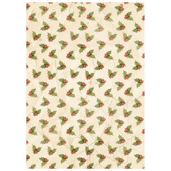 Stamperia SILENT NIGHT - Christmas A6 BACKGROUNDS Selection Decoupage Rice Paper 8 sheets #DFSAK6058