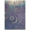 Stamperia COSMOS - A6 BACKGROUNDS Selection Decoupage Rice Paper 8 sheets #DFSAK6060