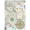 Stamperia COSMOS - A6 BACKGROUNDS Selection Decoupage Rice Paper 8 sheets #DFSAK6060