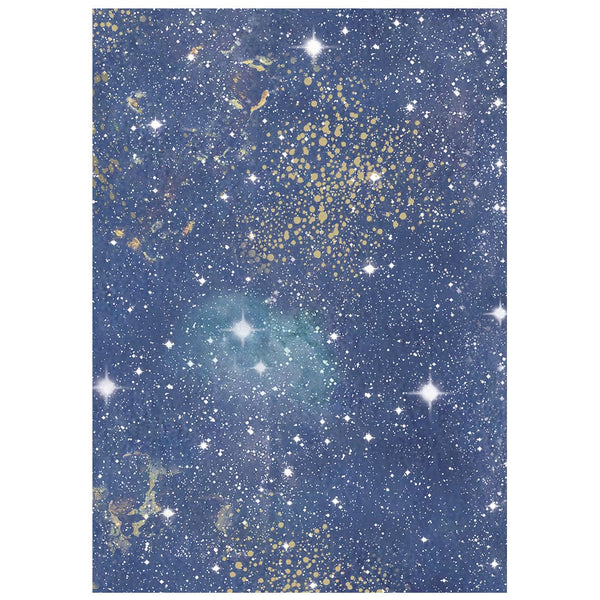 Stamperia COSMOS - A6 BACKGROUNDS Selection Decoupage Rice Paper 8 sheets #DFSAK6060
