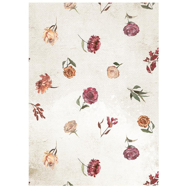 Stamperia OUR WAY A6 BACKGROUNDS Selection Decoupage Rice Paper 8 sheets #DFSAK6061