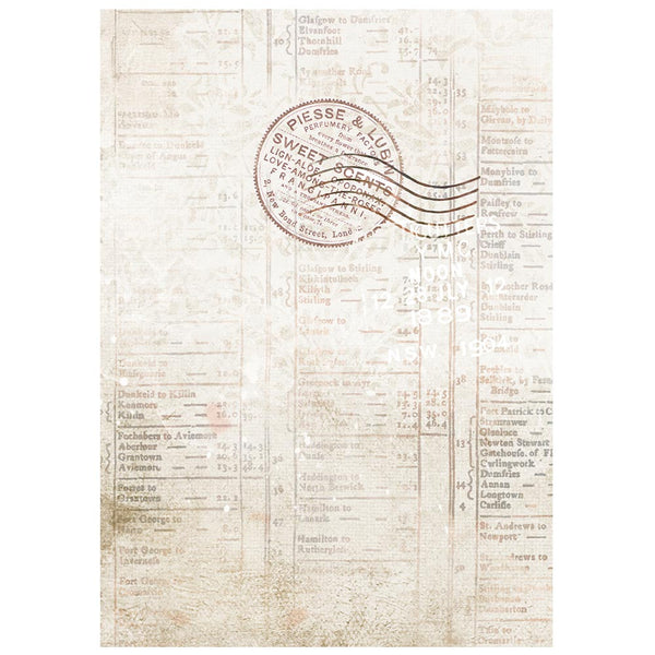 Stamperia OUR WAY A6 BACKGROUNDS Selection Decoupage Rice Paper 8 sheets #DFSAK6061