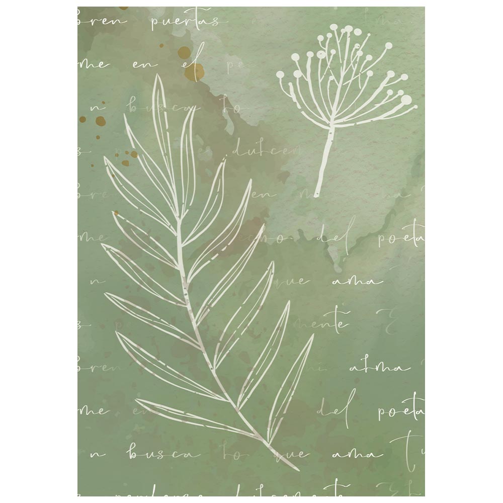 Stamperia FLOWERS and POEMS A6 BACKGROUNDS Selection Decoupage Rice Paper 8 sheets #DFSAK6062