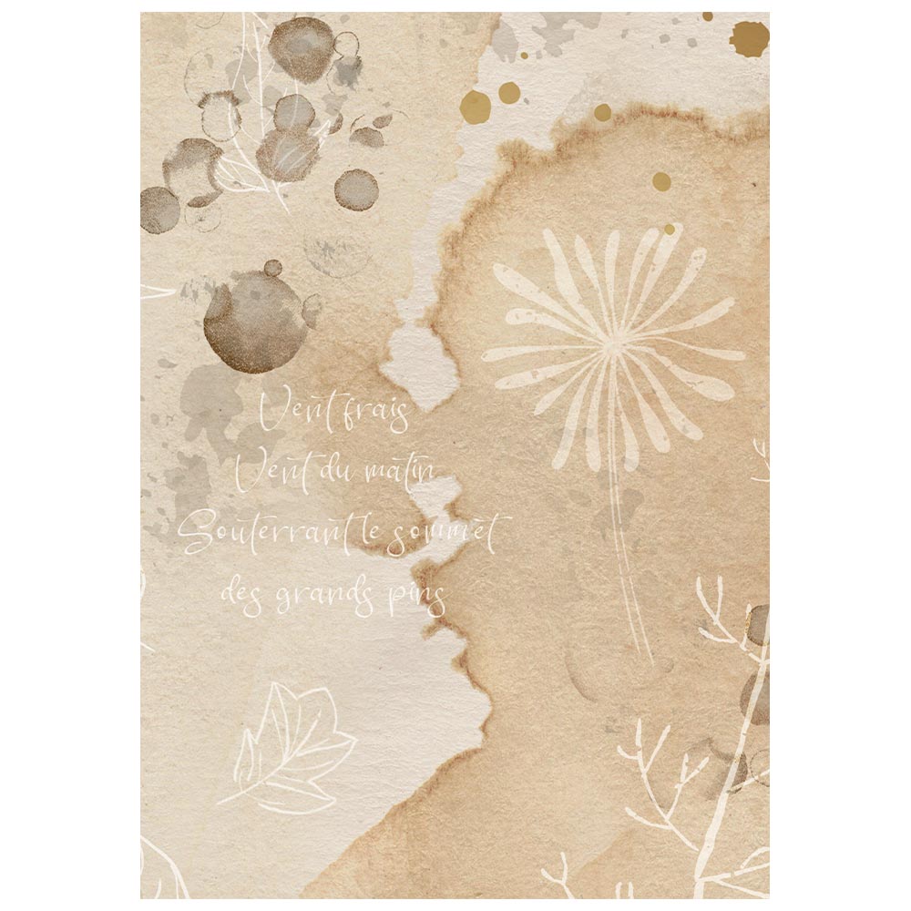 Stamperia FLOWERS and POEMS A6 BACKGROUNDS Selection Decoupage Rice Paper 8 sheets #DFSAK6062