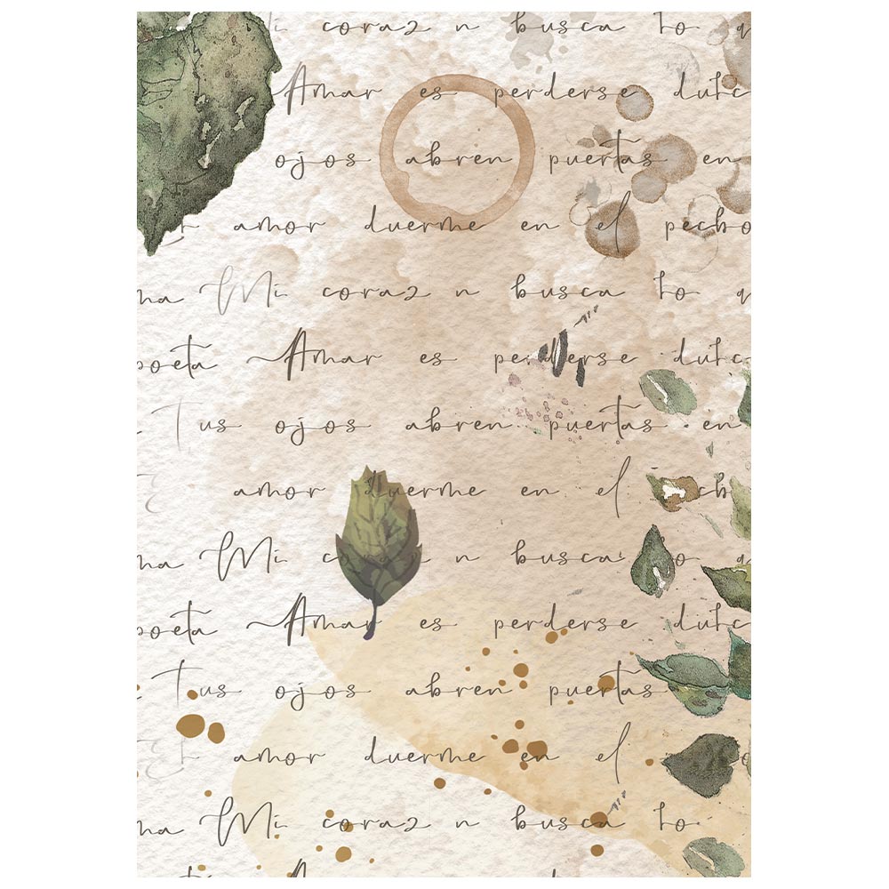Stamperia FLOWERS and POEMS A6 BACKGROUNDS Selection Decoupage Rice Paper 8 sheets #DFSAK6062