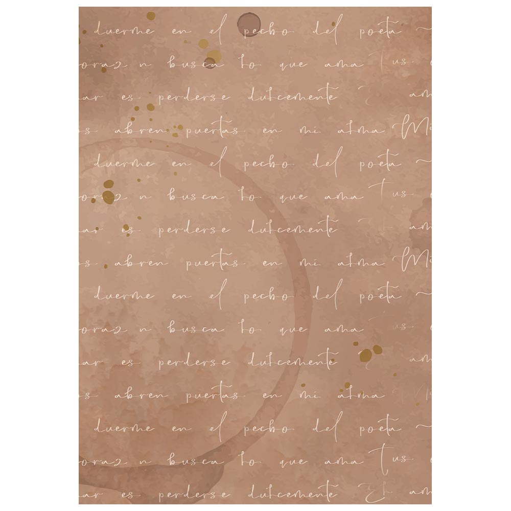 Stamperia FLOWERS and POEMS A6 BACKGROUNDS Selection Decoupage Rice Paper 8 sheets #DFSAK6062