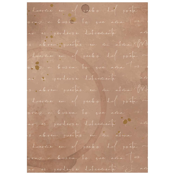 Stamperia FLOWERS and POEMS A6 BACKGROUNDS Selection Decoupage Rice Paper 8 sheets #DFSAK6062