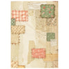Stamperia COZY FAMILY A6 BACKGROUNDS Selection Decoupage Rice Paper 8 sheets #DFSAK6063