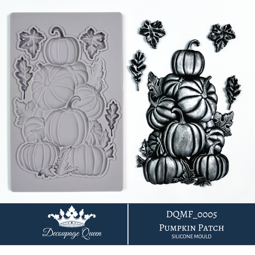 Decoupage Queen PUMPKIN PATCH Silicone Moulds Molds 5