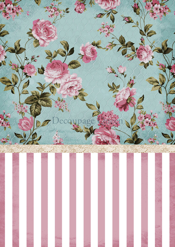 Decoupage Queen COTTONTAIL BACKGROUND A4 Rice Paper DQRP0550