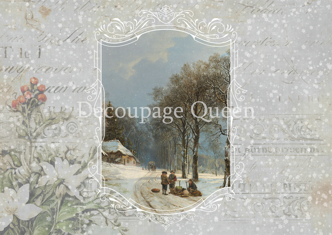 Decoupage Queen LONG ROAD HOME Dainty and the Queen A4 Rice Paper DQRP0669