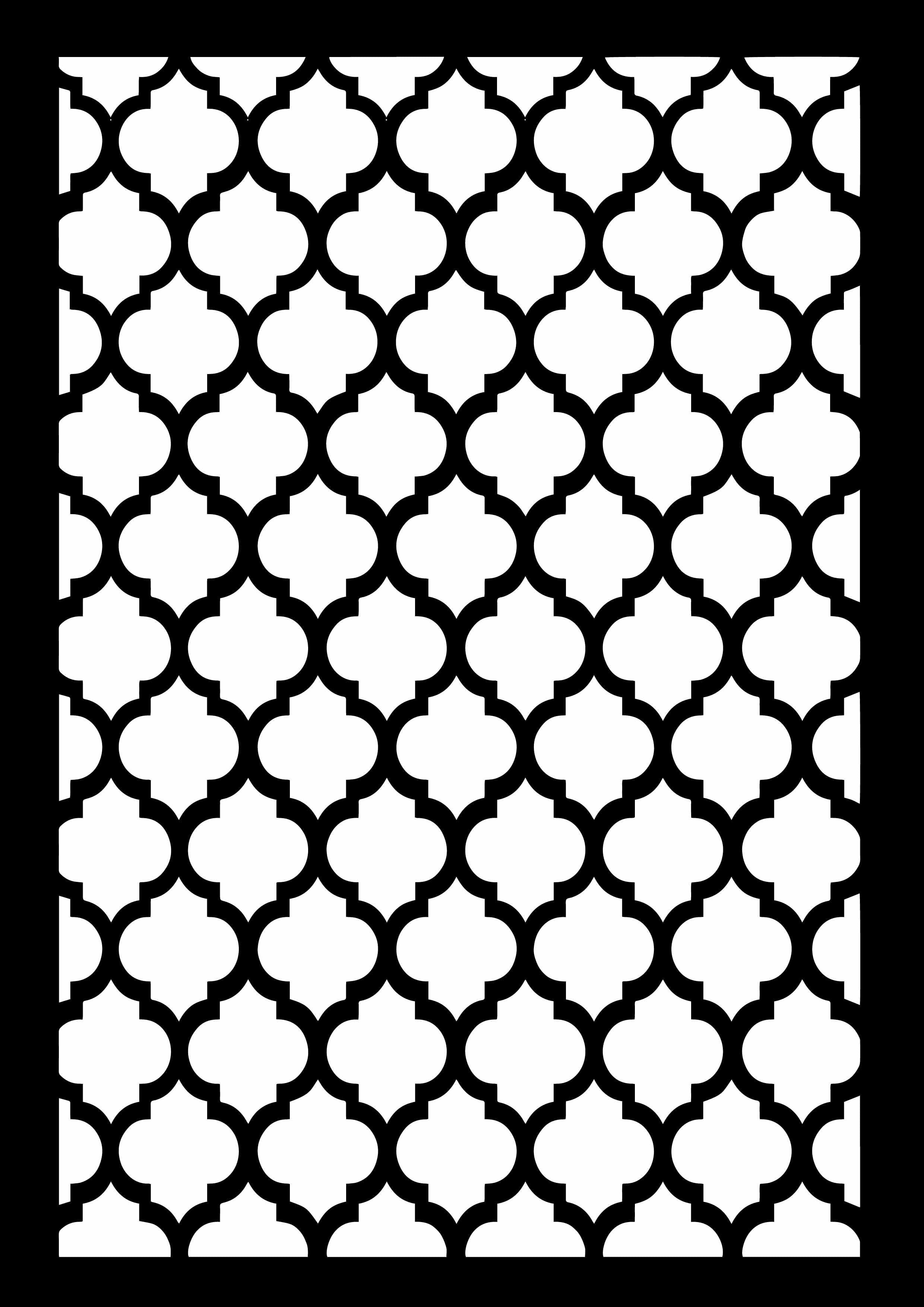 Decoupage Queen QUATREFOIL A4 Reusable Stencil #DQST0012