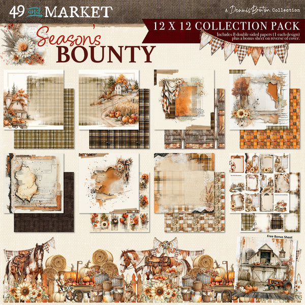 PRE-ORDER - 49 and Market SEASON'S BOUNTY 12x12 Collection Pack #DSB-38507