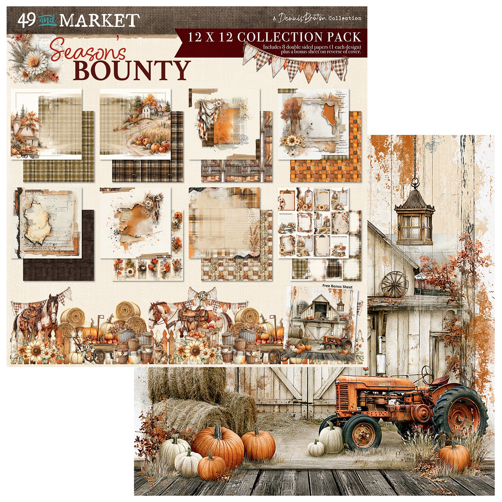 PRE-ORDER - 49 and Market SEASON'S BOUNTY 12x12 Collection Pack #DSB-38507