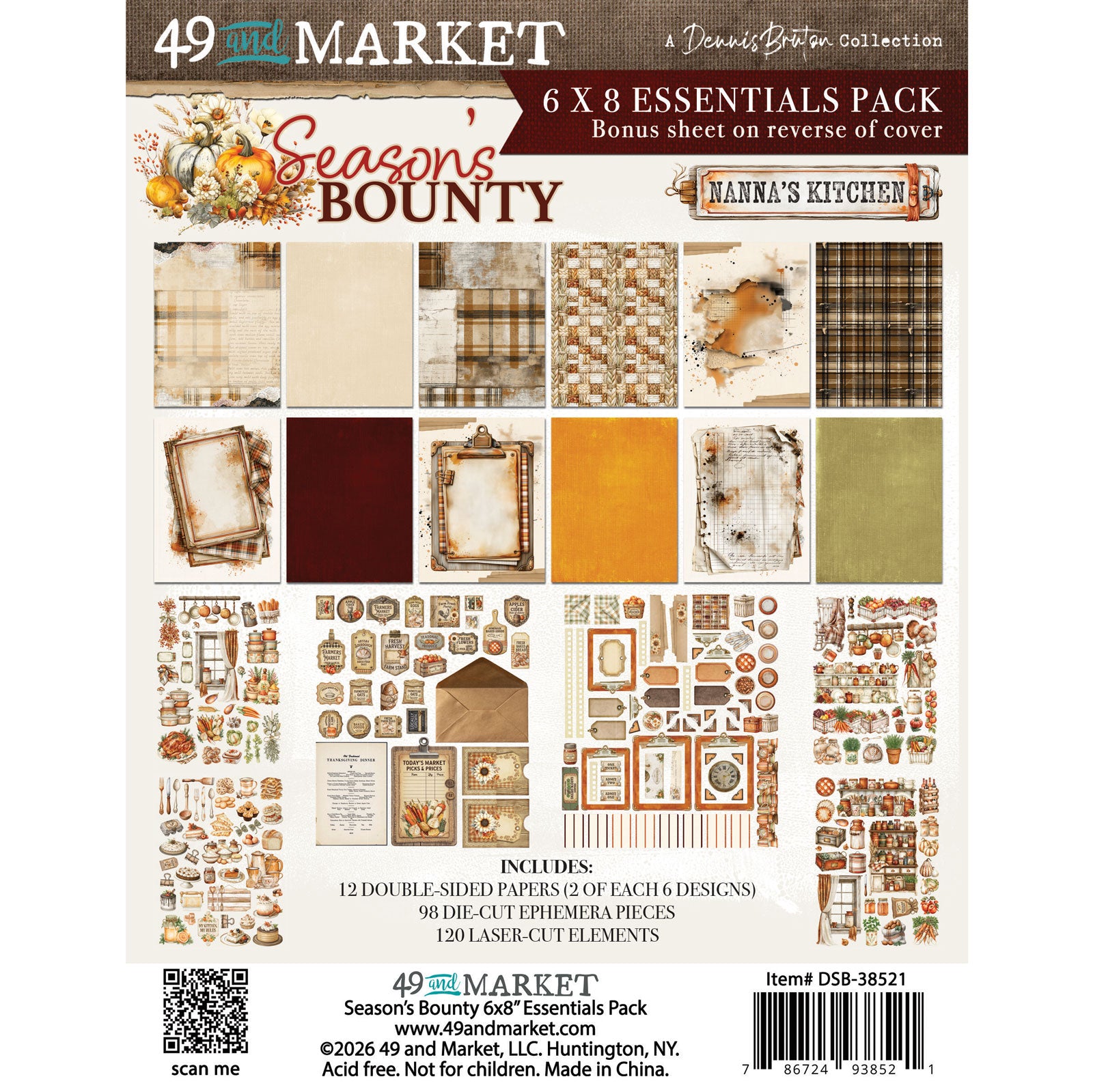 PRE-ORDER - 49 and Market SEASON'S BOUNTY 6X8 ESSENTIALS Pack #DSB-38521