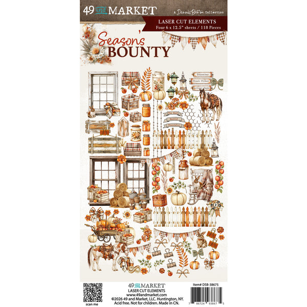 Pre-Order - 49 and Market SEASON'S BOUNTY -  Laser-Cut ELEMENTS Set #DSB-38675