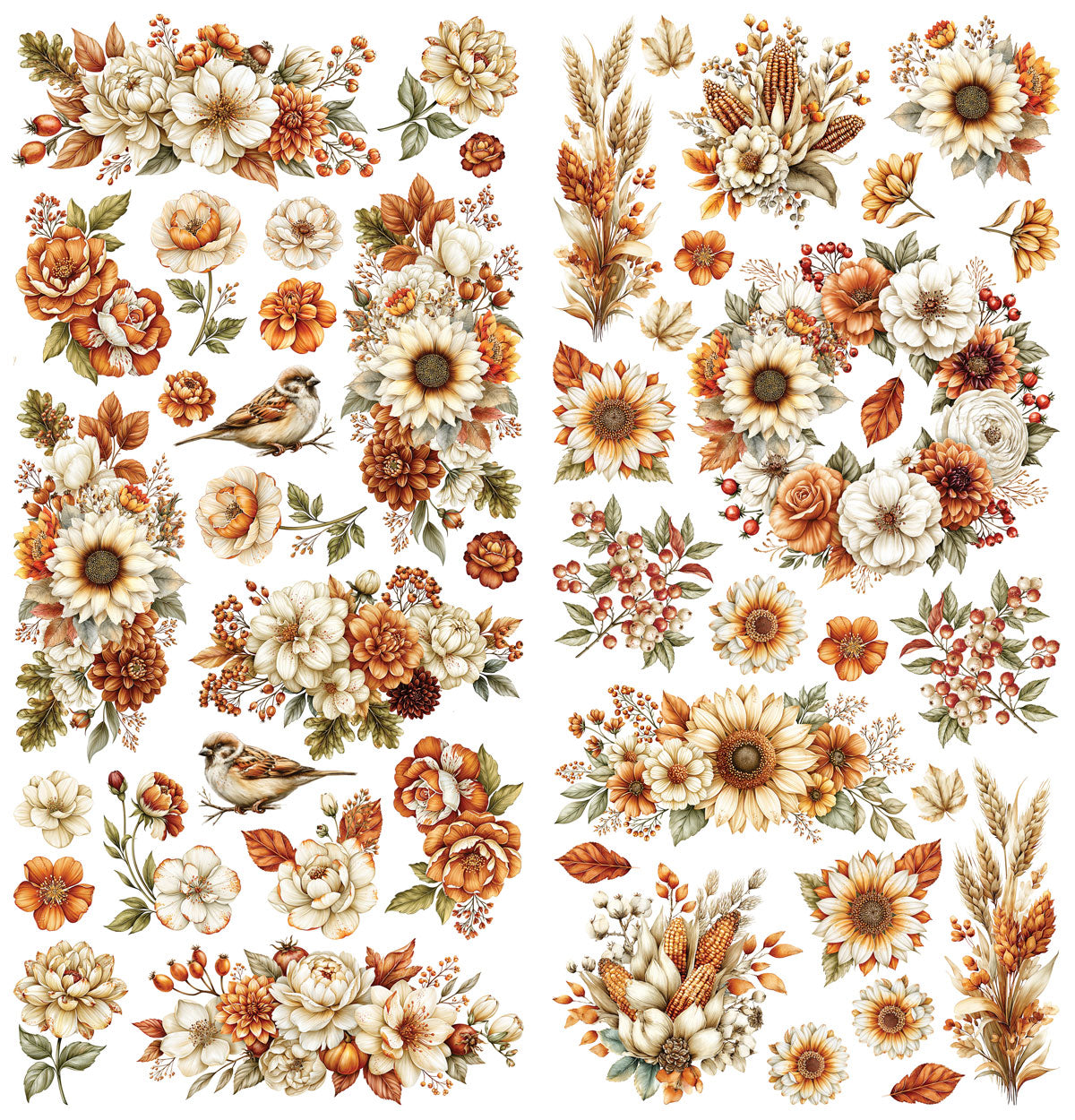 Pre-Order - 49 and Market SEASON'S BOUNTY - Laser-Cut WILDFLOWERS Set #DSB-38682