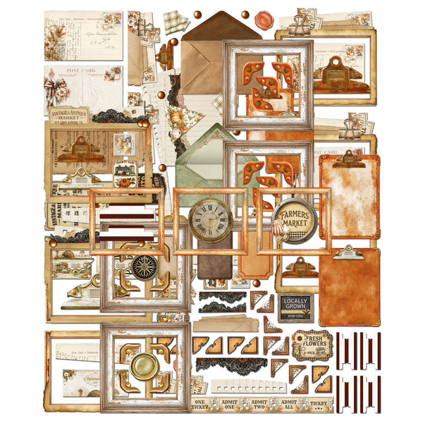 Pre-Order - 49 and Market SEASON'S BOUNTY - Laser-Cut Ephemera Set #DSB-38699