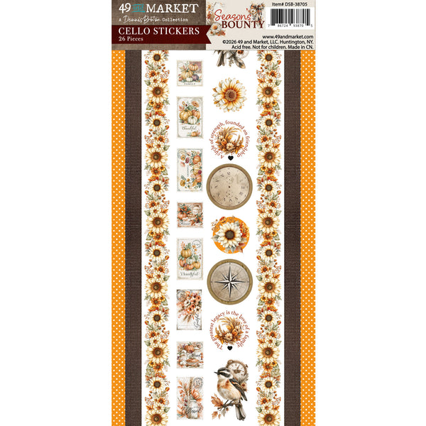 PRE-ORDER - 49 and Market SEASON'S BOUNTY Cello Stickers #DSB-38705