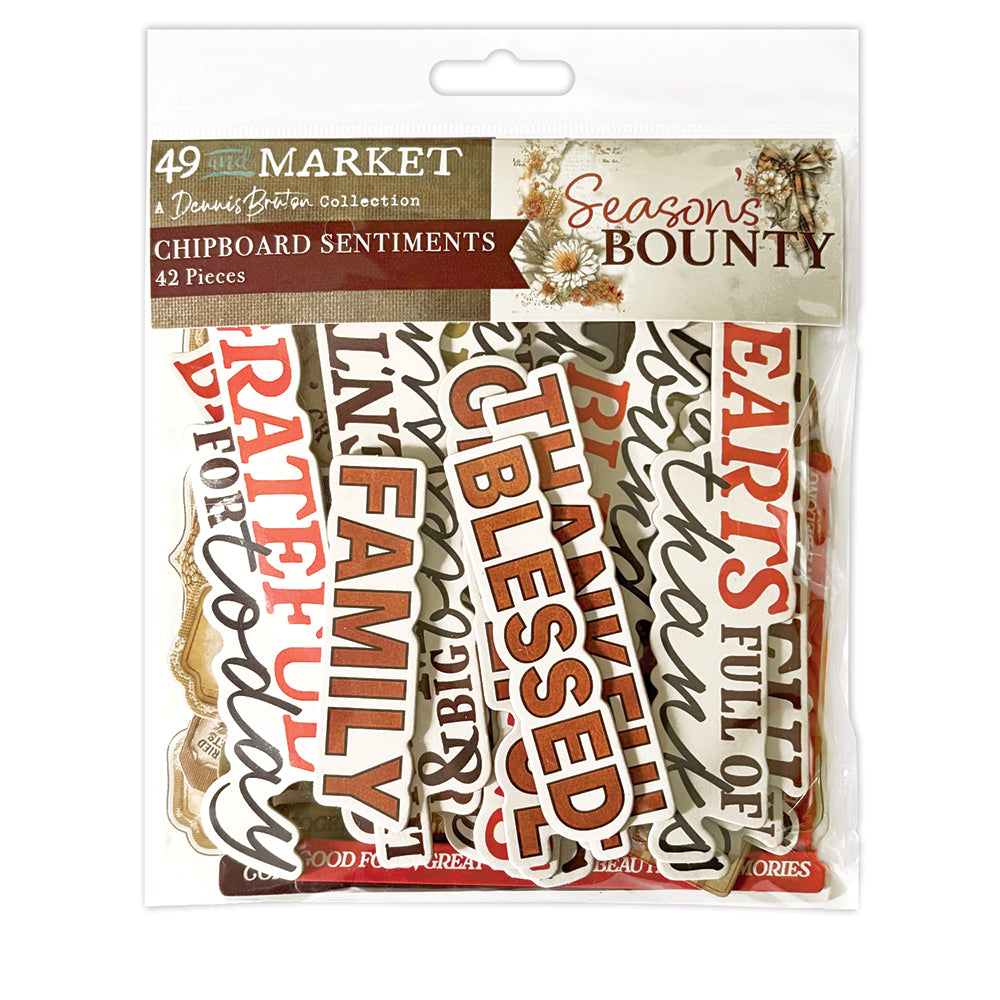 Pre-Order - 49 and Market SEASON'S BOUNTY Chipboard Assortment #DSB-38712